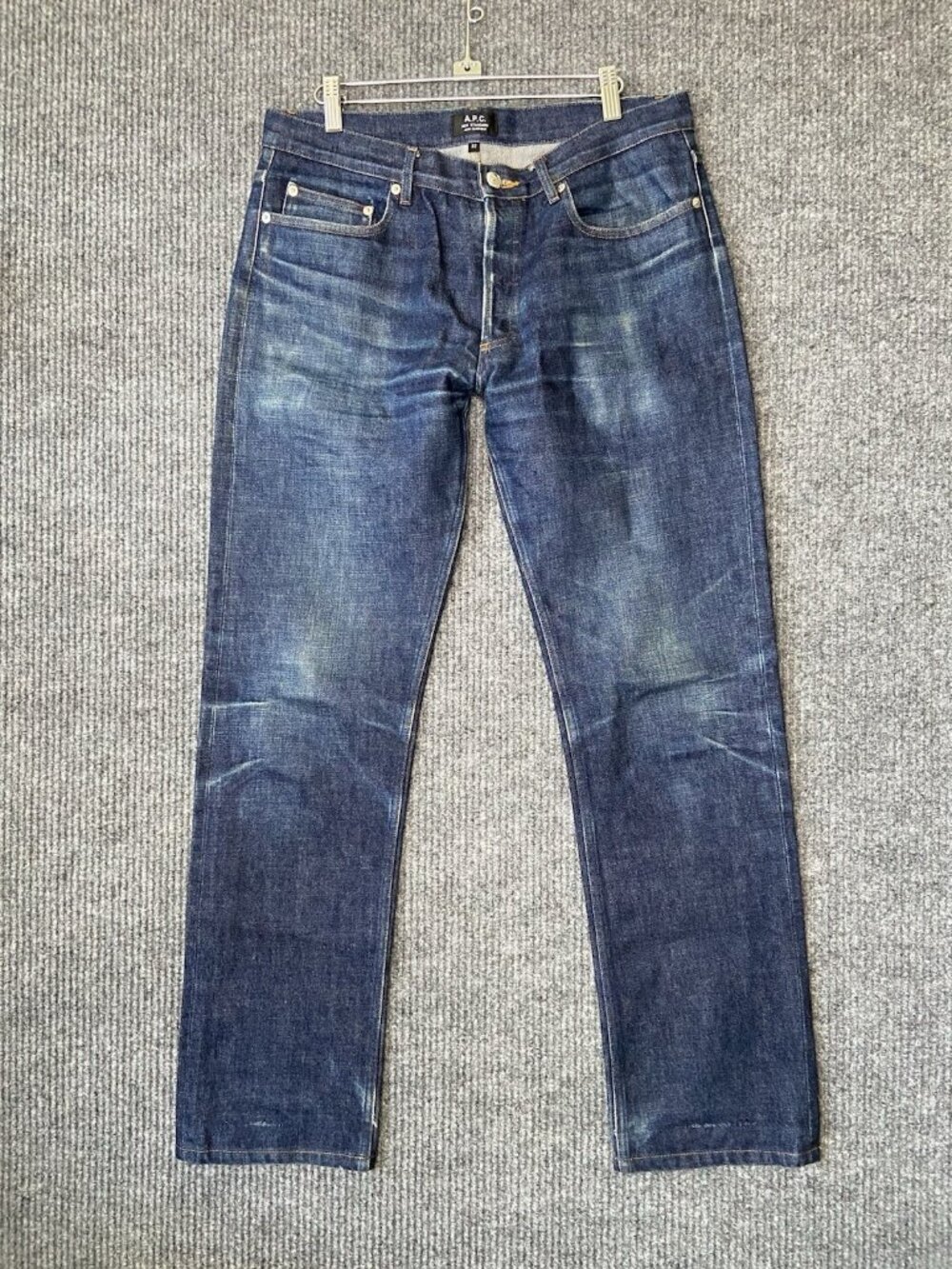 APC Jeans Men's New Standard Indigo Selvedge red line Denim sz 32 x 31 Japan